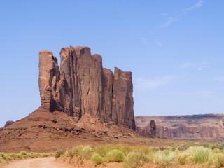 giant rock in  Monument Valley
