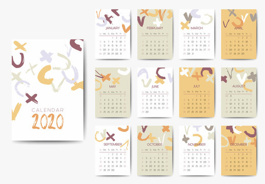 The 2020 calendar template