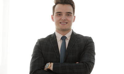 business people.portrait of confident businessman