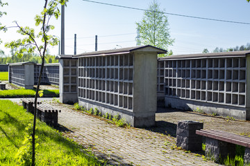 graves for ashes in the wall
