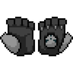 Obraz premium vector pixel art fashion glove
