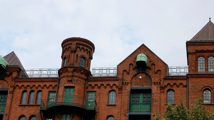Hamburg hafencity, Speicherstadt, Ziegelsteingebäude