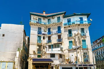 Fototapete Rund Moorish Revival architecture in Algiers, Algeria © Leonid Andronov