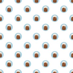 Easter cake pattern seamless repeat in cartoon style vector illustration
