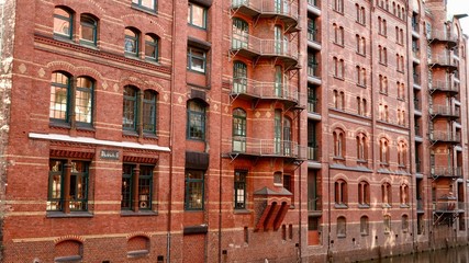 Hamburg hafencity, Speicherstadt, Ziegelsteingebäude