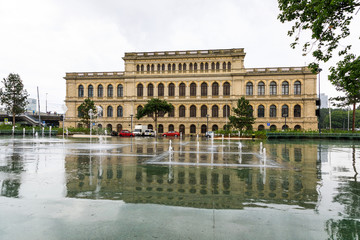 Fototapeta premium The new fountain in Kaliningrad, Russia