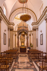Fototapeta premium Interior of the chapel of the Santa Maria Nuova cathedral