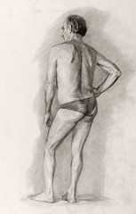 portrait, Pencil drawing, sketch
