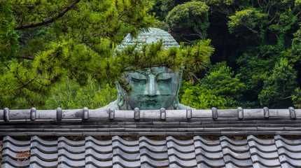 Famous temple entrance to the Great Buddha in Kamakura