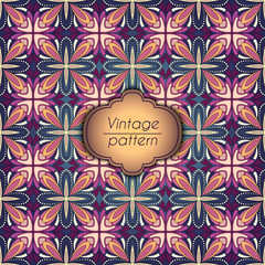 Abstract colorful geometric seamless pattern. Floral background texture.