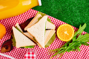 Picnic on the grass.