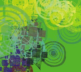 Abstract painting on canvas. Hand made art. Colorful texture. Modern artwork. Strokes of fat paint. Brushstrokes. Contemporary art. Artistic background image.