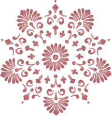 Ornate floral design element