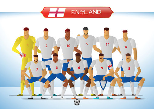 England National Football Team for International Tournament