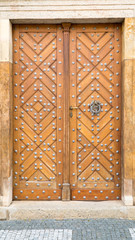 Beautiful old door to the church.
