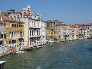 20.06.2017, Venice, Italy: View of historic buildings and canals