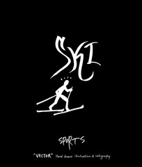 스포츠 포스터 / 손으로 그린 스포츠 그림