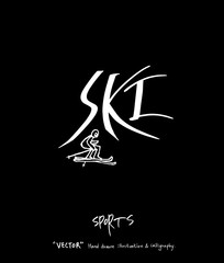 스포츠 포스터 / 손으로 그린 스포츠 그림