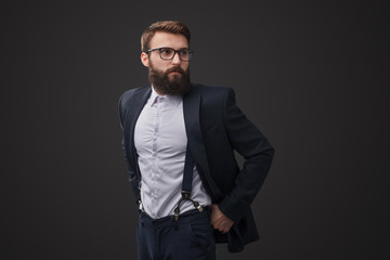 Classy gentleman in glasses 