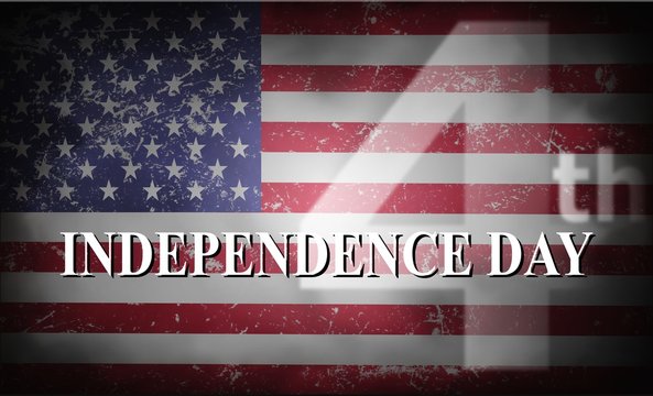 Happy 4th Of July USA Independence Day Header Or Banner Background.