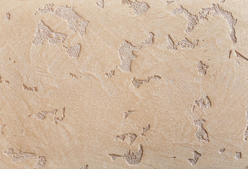 Beige plaster textured background. Abstact beige stucco. Texture of plaster on the wall.