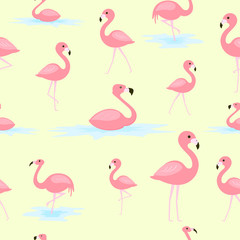 flamingo seamless pattern 