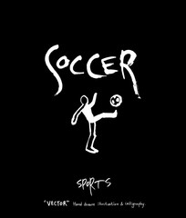 스포츠 포스터 / 손으로 그린 스포츠 그림