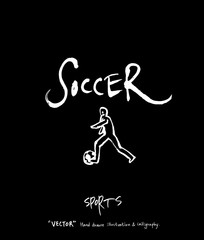 스포츠 포스터 / 손으로 그린 스포츠 그림