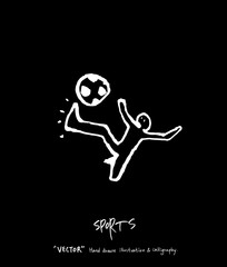 스포츠 포스터 / 손으로 그린 스포츠 그림