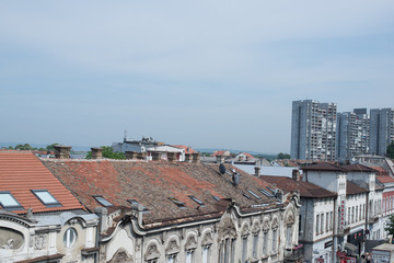 Fototapeta na wymiar Roofs , city