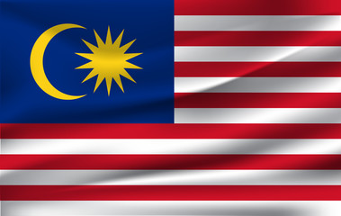  image of the State of Malaysia waving flag