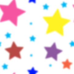Stars Seamless Pattern. The vector image. Starry night sky. Multicolor stars seamless pattern.