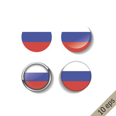 Set of BELARUS flags round badges. Vector illustration. 10 eps