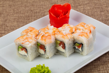 Roll with prawn