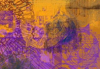 Fototapeta premium Abstract painting on canvas. Hand made art. Colorful texture. Modern artwork. Strokes of fat paint. Brushstrokes. Contemporary art. Artistic background image.