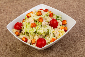 Caesar salad with chicken