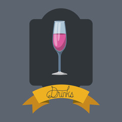 fresh and tropical cocktail frame vector illustration design