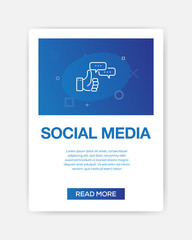 SOCIAL MEDIA ICON INFOGRAPHIC
