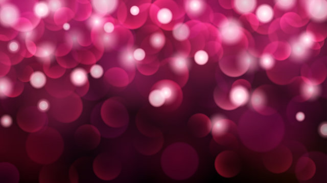 Abstract dark background with bokeh effects in pink colors