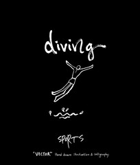 스포츠 포스터 / 손으로 그린 스포츠 그림