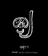 스포츠 포스터 / 손으로 그린 스포츠 그림