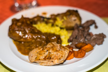 orientalisches Essen Fleischgericht