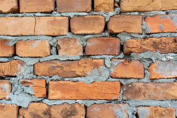 Obraz premium background wall of red brick day