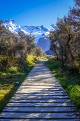 Foto auf Acrylglas Neuseeland Hooker Valley Track, Aoraki Mount Cook, Neuseeland