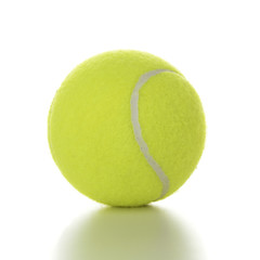 Tennis ball isolated on white