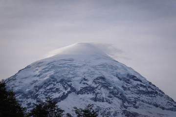 South face of Lanin volcano