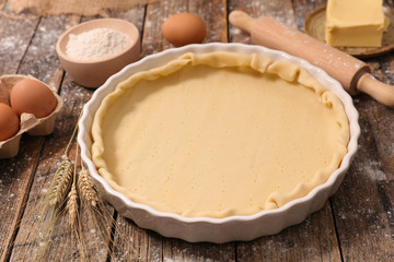 raw dough, preparation