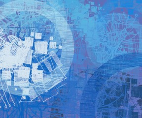 Abstract painting on canvas. Hand made art. Colorful texture. Modern artwork. Strokes of fat paint. Brushstrokes. Contemporary art. Artistic background image.