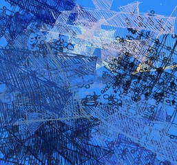 Abstract painting on canvas. Hand made art. Colorful texture. Modern artwork. Strokes of fat paint. Brushstrokes. Contemporary art. Artistic background image.