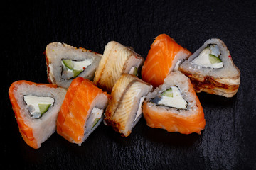 Japanese roll with eel